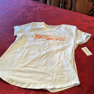 White orange theory t shirt